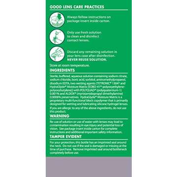 Opti-Free Puremoist Multi-Purpose Contact Lens Cleaning and Disinfecting Solution with Lens Case, 2 Fl Oz (Pack of 1)