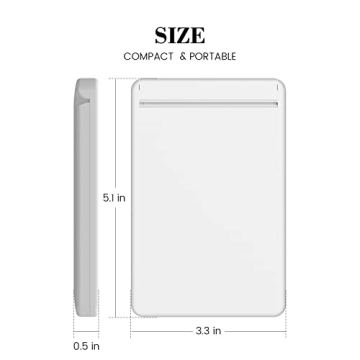 Lighted Travel Mirror with 1X/3X Magnification