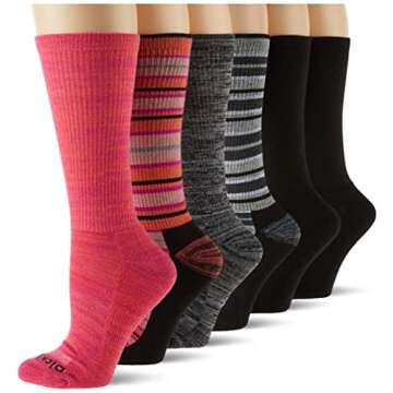 Dickies Womens Dri-tech Moisture Control Crew Socks Multipack