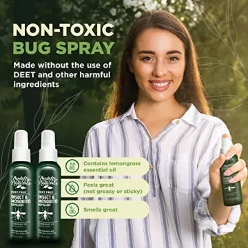 Deet-Free Insect Repellent Pack of 2 (4 oz) - Natural and Safe