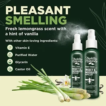 Deet-Free Insect Repellent Pack of 2 (4 oz) - Natural and Safe