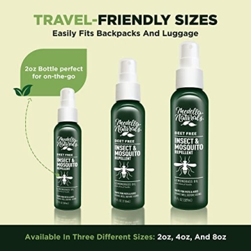 Deet-Free Insect Repellent Pack of 2 (4 oz) - Natural and Safe