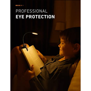 Portable LED Book Light with Adjustable Brightness and Color