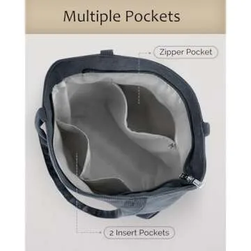 Prite Corduroy Tote Bag - Spacious and Stylish for Women