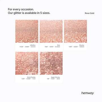 Hemway Eco Friendly Biodegradable Glitter 100g / 3.5oz Bio Cosmetic Safe Sparkle Vegan for Face, Eyeshadow, Body, Hair, Nail and Festival - Ultrafine (1/128" 0.008" 0.2mm) - Rose Gold
