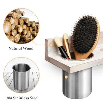 FANGSUN Wall Mount Hair Tool Organizer for All Hair Tools