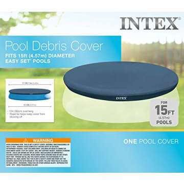 INTEX 28023E Pool Cover for 15ft Round Pools