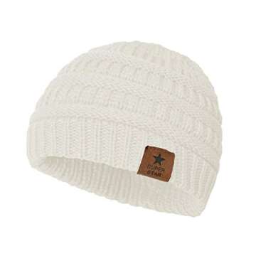 Zando Baby Beanies for Girls - Warm Knit Winter Caps