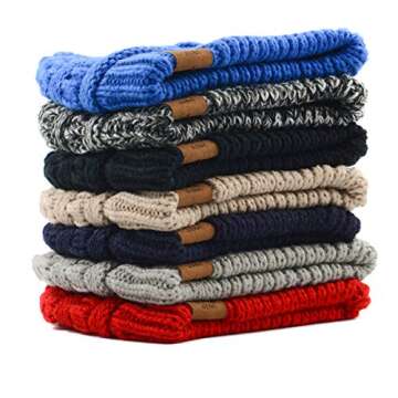 Zando Baby Beanies for Girls - Warm Knit Winter Caps