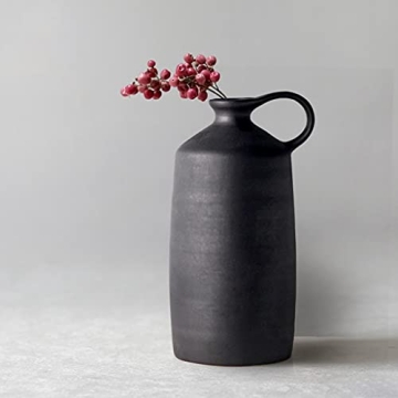 HRY Stoneware Vase - Elegant Japanese Design for Home