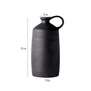 HRY Stoneware Vase - Elegant Japanese Design for Home