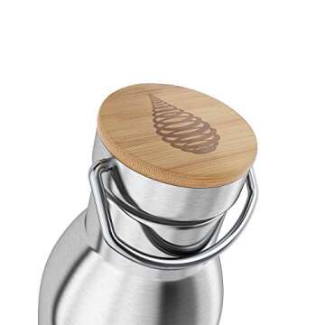 Invigorated Water pH Active Insulated Water Bottle - Filtered Alkaline Water Bottle - Stainless Stee...