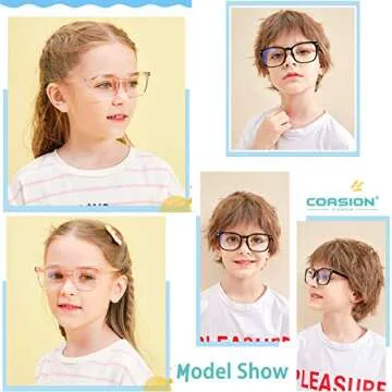 COASION Blue Light Blocking Glasses for Kids - 3 Pack