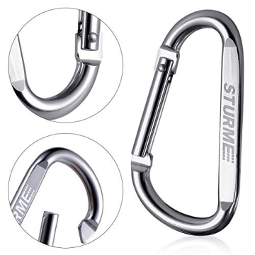 3 Inch D Ring Carabiner Clip Set for Outdoor Activities