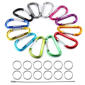 3 Inch D Ring Carabiner Clip Set for Outdoor Activities