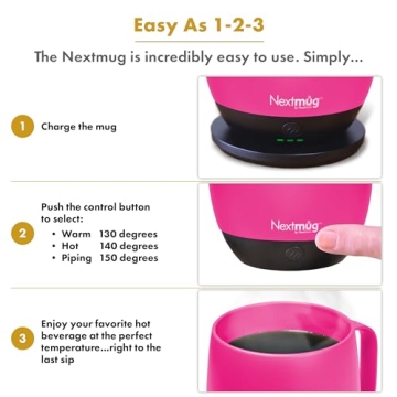 Nextmug Self-Heating Coffee Mug for Perfect Sips