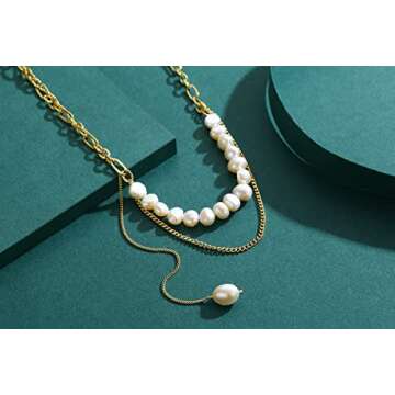 Layered Pearl Necklace for Women - Fashionable Brilliance