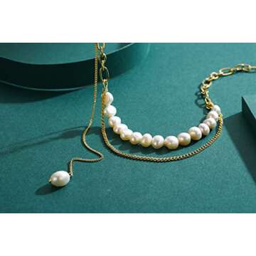 Layered Pearl Necklace for Women - Fashionable Brilliance
