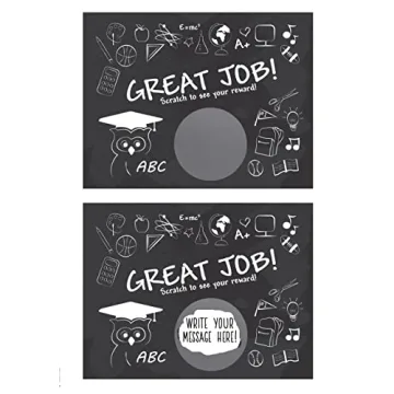 My Scratch Offs Reward Cards for Kids 50 Pack Classroom Fun