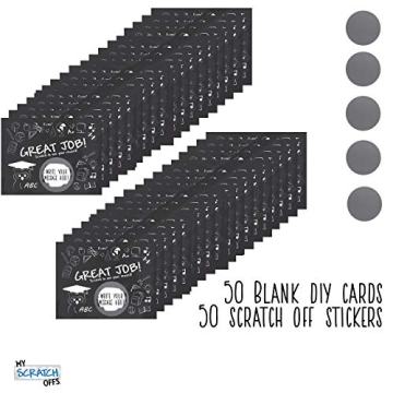 My Scratch Offs Reward Cards for Kids 50 Pack Classroom Fun