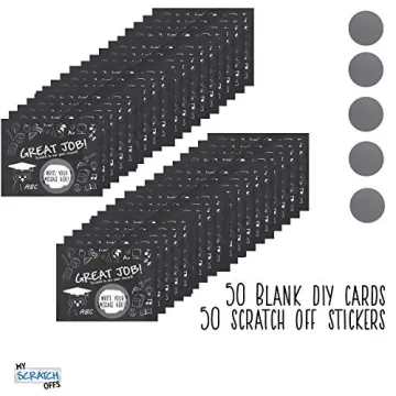 My Scratch Offs Reward Cards for Kids 50 Pack Classroom Fun