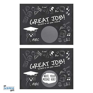 My Scratch Offs Reward Cards for Kids 50 Pack Classroom Fun