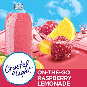 Crystal Light Raspberry Lemonade Drink Mix - Sugar-Free Hydration Mix