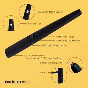 MOTLI Electric Arc Lighter - USB Rechargeable & Safe