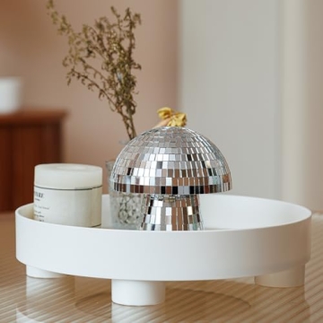 Reflective Silver Mushroom Disco Ball for Unique Decor