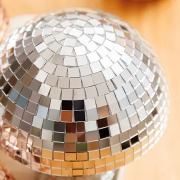 Reflective Silver Mushroom Disco Ball for Unique Decor
