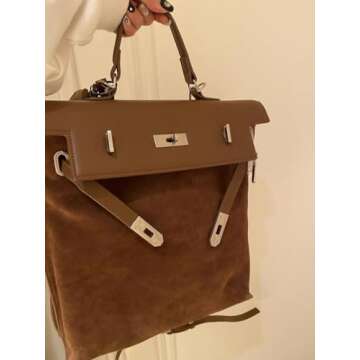 OCUH Stylish Brown Backpack Purse for Women - Versatile & Chic