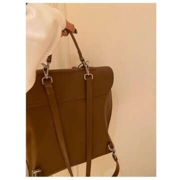 OCUH Stylish Brown Backpack Purse for Women - Versatile & Chic