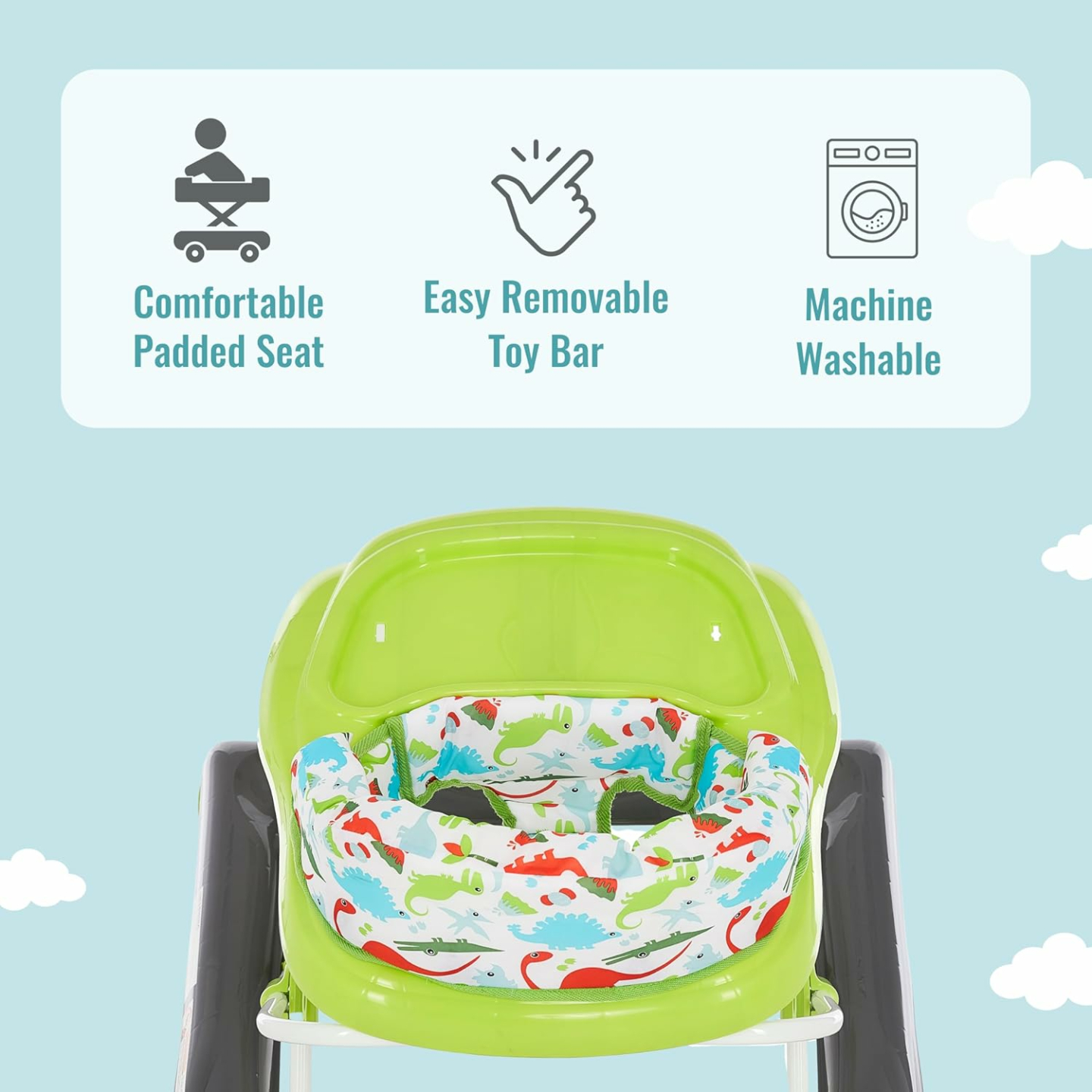 Ava Baby Walker - 2-in-1 Design & Added Support