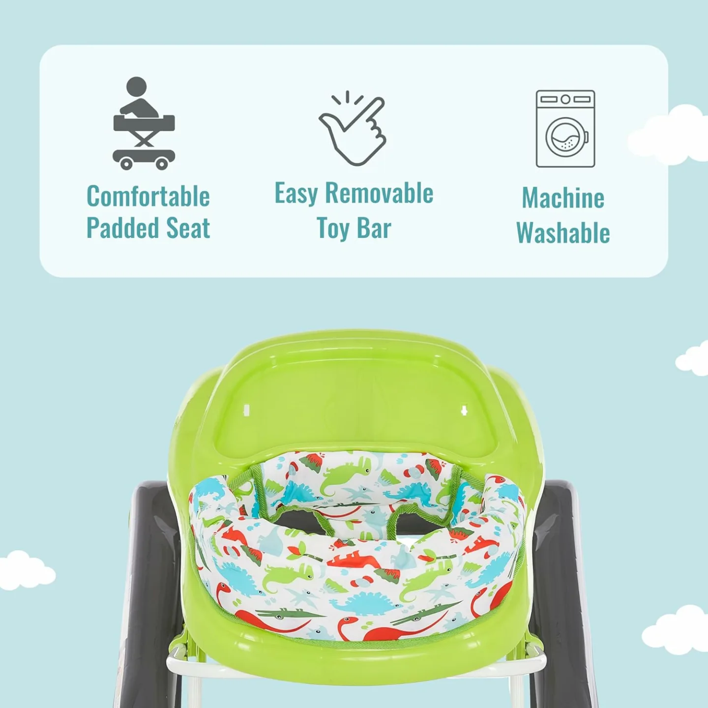 Ava Baby Walker - 2-in-1 Design & Added Support