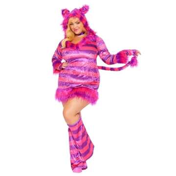 Dreamgirl Women's Wonderland Magic Cat Costume - Enchanting Halloween Outfit with Faux Fur for 3XL -...