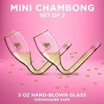 Chambong Mini Champagne Flutes - Elegant Party Favorites