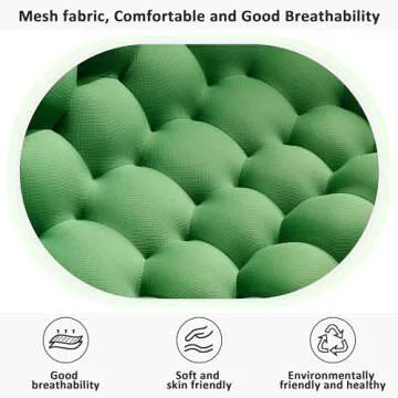 VASOENY 74.8'' Modern Loveseat Sofa, 2 Seater Mesh Fabric Love Seat Bubble Sofa, 3D Honeycomb Shape Floor Sofa, No Assembly Required Curved Couch for Living Room, Office