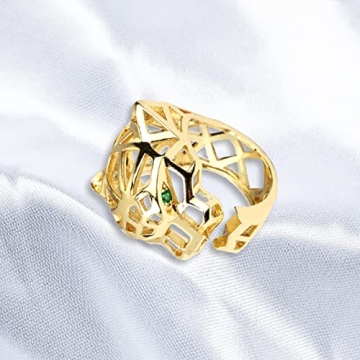 Stunning Z NEWDECO Gold Plated Ring with Cubic Zirconia
