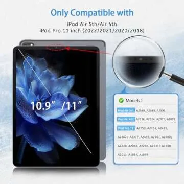 MOBDIK 2 Pack Paperfeel Screen Protector Compatible with iPad Pro 11 (2022&2021&2020&2018)/ iPad Air...