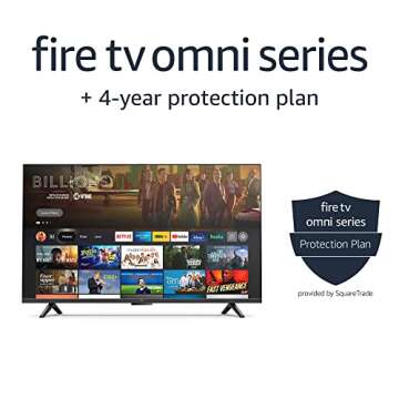Amazon Fire TV 55" Omni Series 4K (newest model), UHD smart TV, hands-free with Alexa + 4-Year Protection Plan