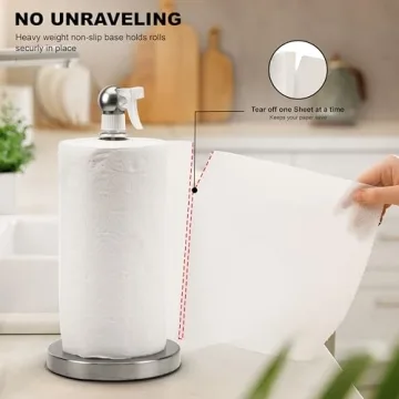 Everyday Solutions Paper Towel Holder with Hidden Spray Bottle