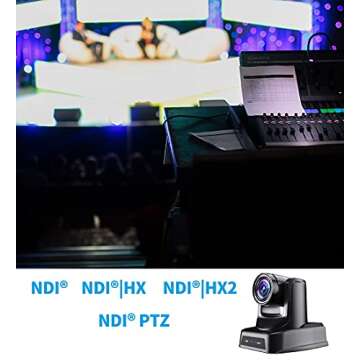 SMTAV NDI PTZ Camera - 30x Zoom for Live Streaming & Video Conferencing