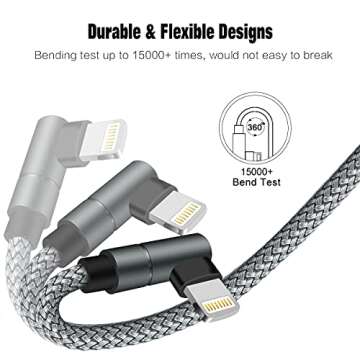 USB C to Lightning Cable for Apple iPhone & iPad Fast Charging