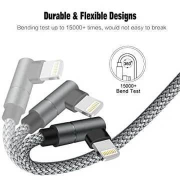 USB C to Lightning Cable for Apple iPhone & iPad Fast Charging