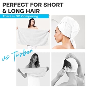 Luxe Beauty Microfiber Hair Towel - Quick-Dry & Absorbent