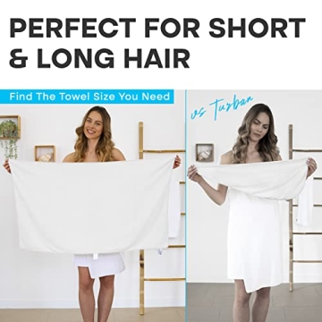 Luxe Beauty Microfiber Hair Towel - Quick-Dry & Absorbent