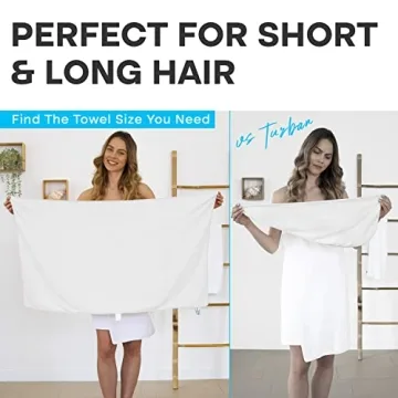 Luxe Beauty Microfiber Hair Towel - Quick-Dry & Absorbent