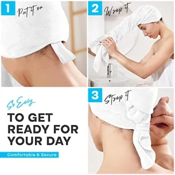 Luxe Beauty Microfiber Hair Towel - Quick-Dry & Absorbent