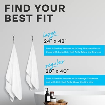 Luxe Beauty Microfiber Hair Towel - Quick-Dry & Absorbent