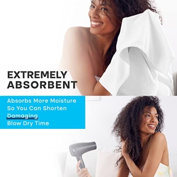 Luxe Beauty Microfiber Hair Towel - Quick-Dry & Absorbent